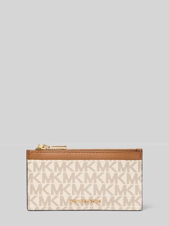 Zdjęcie produktu Portfel z Detal z logo Model 'Jet Set' Michael Kors Écru
