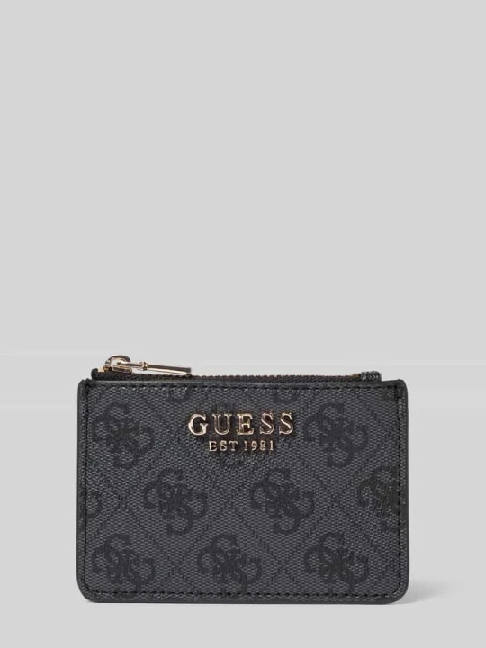 Zdjęcie produktu portfel z detal z logo model 'Laurel' Guess Czarny