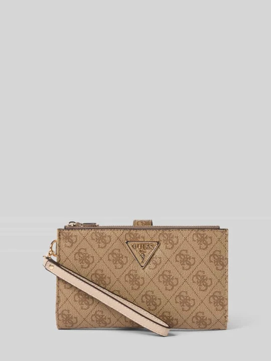 Zdjęcie produktu portfel z detal z logo model 'Laurel' Guess Średniobrązowy