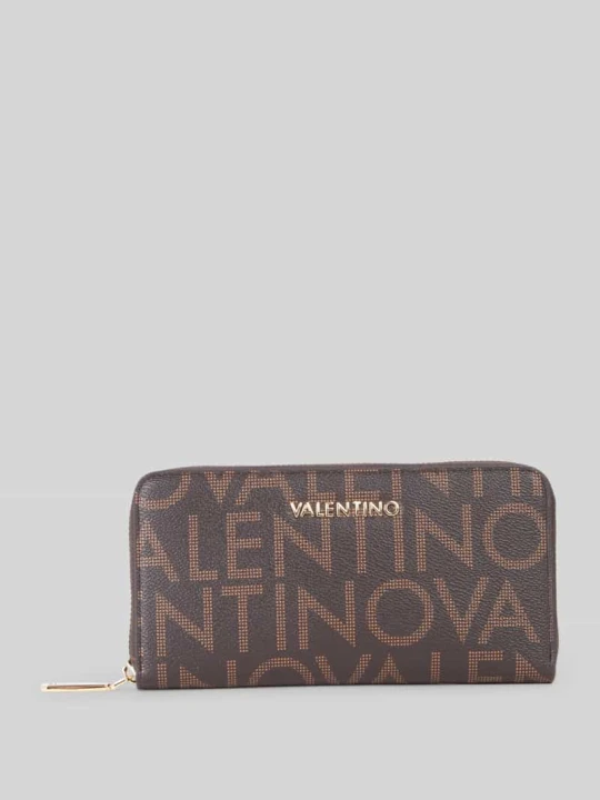 Zdjęcie produktu Portfel z detal z logo model 'REGINA' VALENTINO BAGS Średniobrązowy