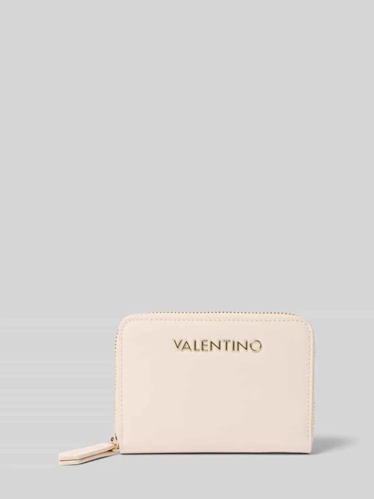 Zdjęcie produktu portfel z detal z logo model 'ZERO' VALENTINO BAGS Écru