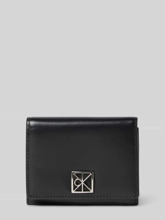 Zdjęcie produktu portfel z detal z logo Calvin Klein Czarny