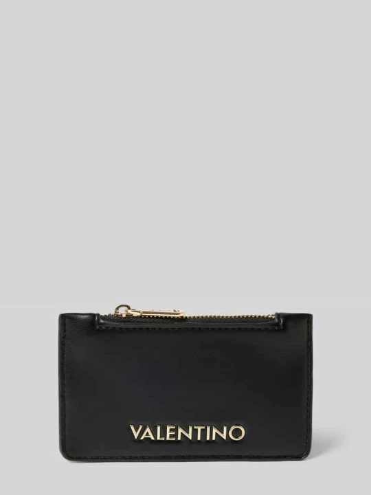 Zdjęcie produktu Portmonetka z detalem z logo Model 'Clio' VALENTINO BAGS Czarny
