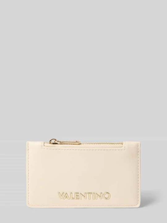 Zdjęcie produktu Portmonetka z detalem z logo Model 'Clio' VALENTINO BAGS Écru