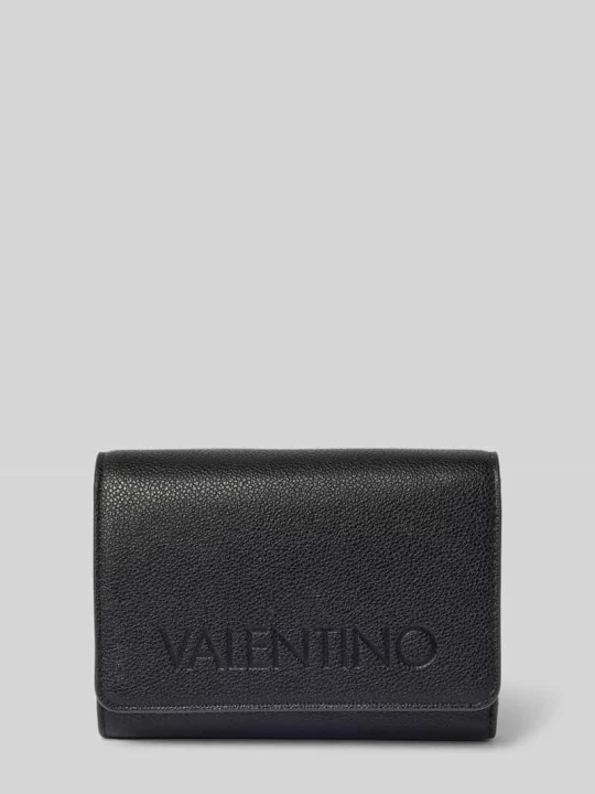 Zdjęcie produktu Portfel z detalem z logo model 'FOXY' VALENTINO BAGS Czarny