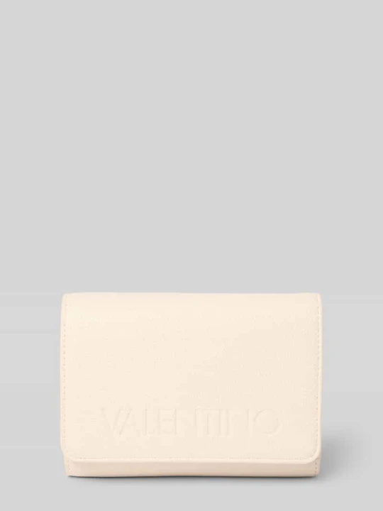 Zdjęcie produktu Portfel z detalem z logo model 'FOXY' VALENTINO BAGS Écru