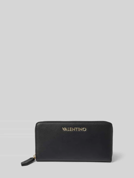 Zdjęcie produktu Portfel z detalem z logo model ‘ZERO’ VALENTINO BAGS Czarny
