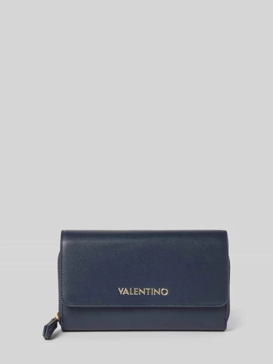 Zdjęcie produktu Portfel z detalem z logo VALENTINO BAGS Granatowy