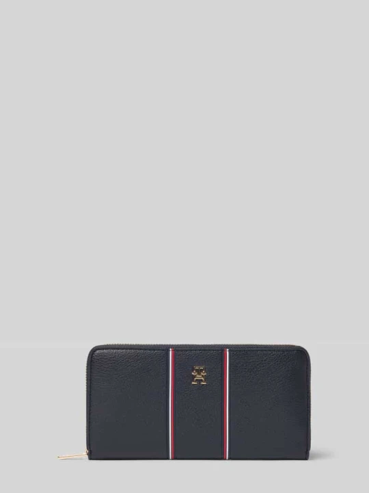 Zdjęcie produktu Portfel z imitacji skóry Tommy Hilfiger Ciemnoniebieski