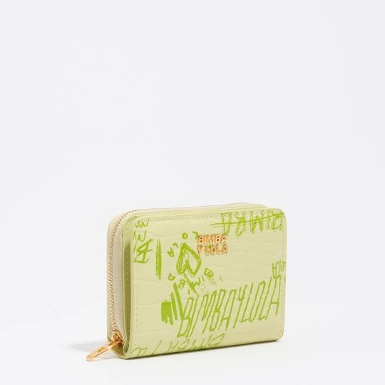 Zdjęcie produktu Portfel z klapką BIMBA logos pastelowa zieleń BIMBA Y LOLA BIMBA LOGOS PASTEL GREEN GREEN