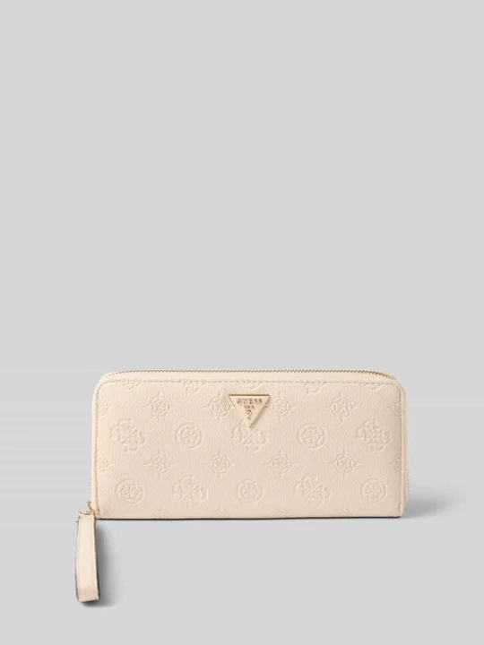 Zdjęcie produktu Portfel z materiału skóropodobnego model 'BLAKE' Guess Biały