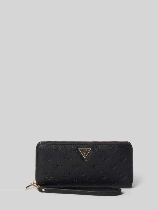 Zdjęcie produktu Portfel z materiału skóropodobnego model 'BLAKE' Guess Czarny