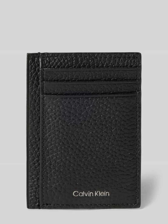 Zdjęcie produktu Portfel z nadrukiem z logo Calvin Klein Czarny