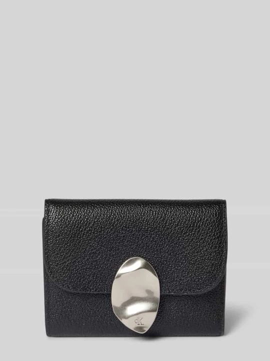 Zdjęcie produktu Portfel z nadrukiem z logo Calvin Klein Czarny