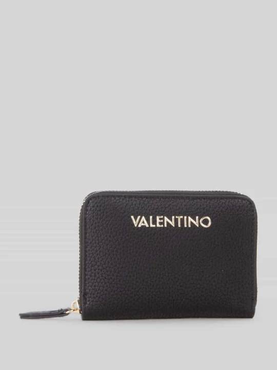 Zdjęcie produktu Portfel z napisem z logo VALENTINO BAGS Czarny
