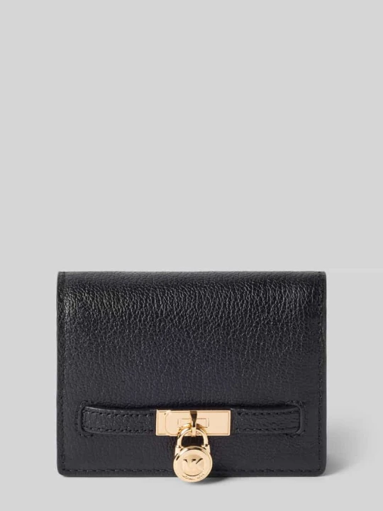 Zdjęcie produktu Portfel z naturalna skóra model 'HAMILTON' Michael Kors Czarny