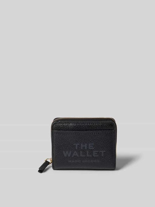 Zdjęcie produktu Portfel z naturalnej skóry bydlęcej Marc Jacobs Czarny