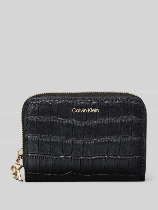 Zdjęcie produktu Portfel z naturalnej skóry Calvin Klein Czarny