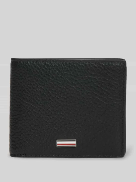 Zdjęcie produktu Portfel z naturalnej skóry Tommy Hilfiger czarny