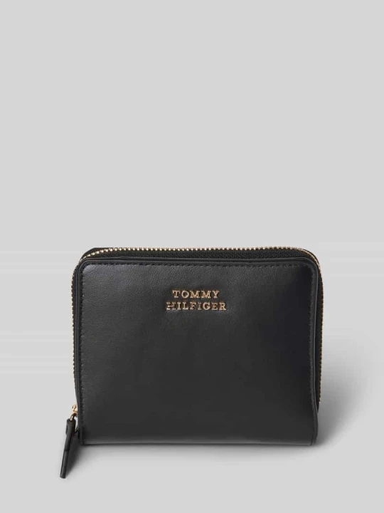 Zdjęcie produktu Portfel z naturalnej skóry wołowej nappa Tommy Hilfiger Czarny