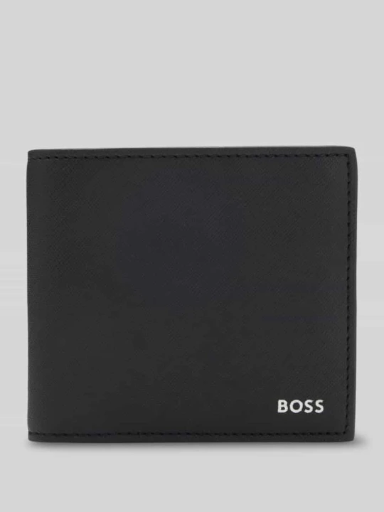 Zdjęcie produktu Portfel z prawdziwej skóry Model 'ZAIR_4CC_COIN N.' Boss Czarny