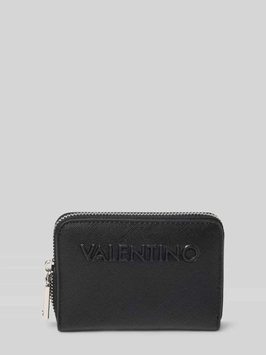 Zdjęcie produktu Portfel z wytłaczanym logo model 'PANDIA' VALENTINO BAGS Czarny