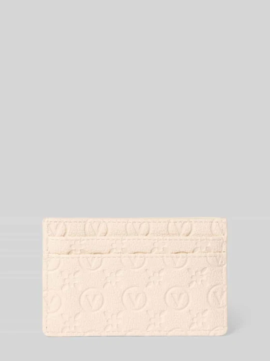 Zdjęcie produktu Portfel z tłoczeniem logo na całej powierzchni model 'Samba' VALENTINO BAGS Écru