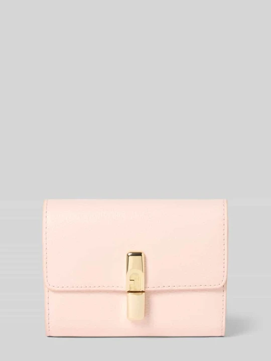 Zdjęcie produktu Portfel ze skóry model 'IRIDE' Furla Jasnoróżowy