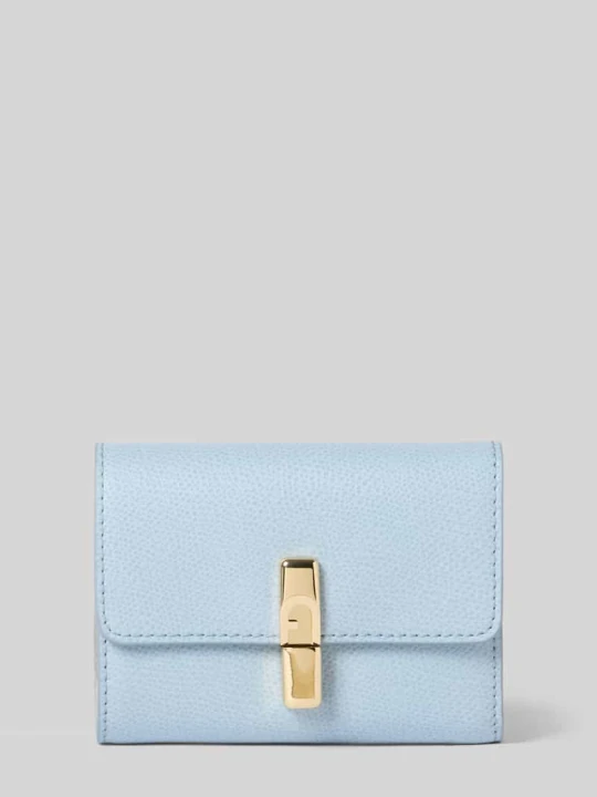Zdjęcie produktu Portfel ze skóry model 'IRIDE' Furla Jasnoniebieski