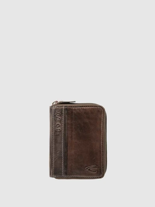 Zdjęcie produktu portfel ze skóry w stylu retro Camel Active Czarny
