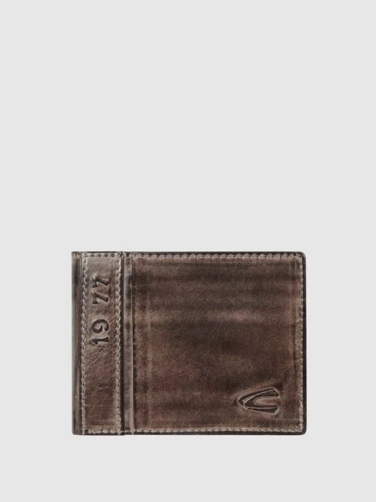 Zdjęcie produktu Portfel ze skóry w stylu retro Camel Active Czarny
