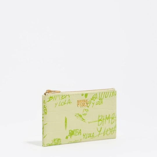 Zdjęcie produktu Portmonetka BIMBA logos pastelowa zieleń BIMBA Y LOLA BIMBA LOGOS PASTEL GREEN GREEN