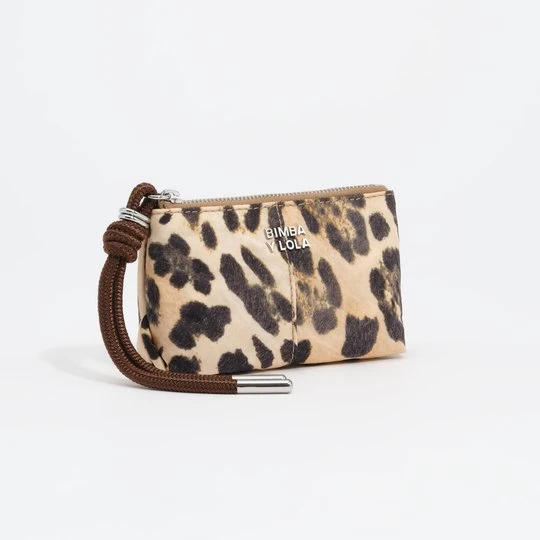 Zdjęcie produktu Portmonetka nylon Leopard naturalna BIMBA Y LOLA