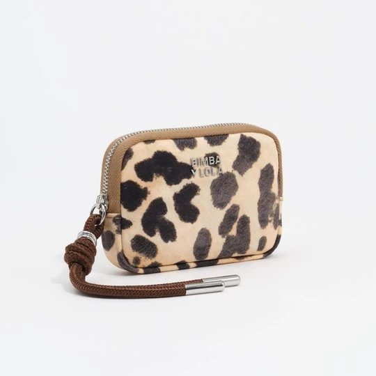 Zdjęcie produktu Portmonetka nylon Leopard naturalna BIMBA Y LOLA