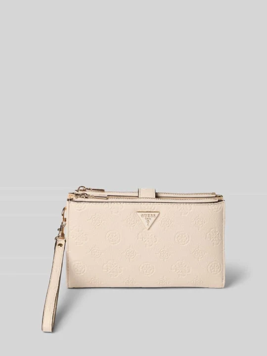 Zdjęcie produktu Portmonetka w skórzanym wyglądzie Model 'Blake' Guess Biały