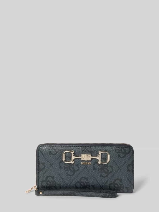 Zdjęcie produktu Portmonetka z detalem z logo model 'JANIE' Guess Czarny