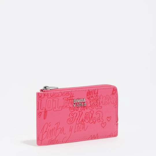 Zdjęcie produktu Etui na karty BIMBA logos malinowy róż BIMBA Y LOLA BIMBA LOGOS PINK BERRY