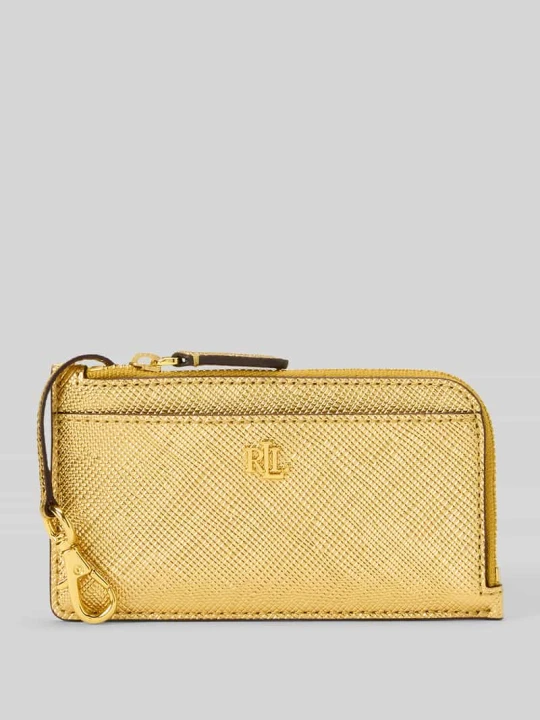 Zdjęcie produktu Portmonetka z karabińczykiem Lauren Ralph Lauren Złoty