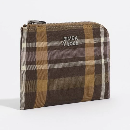 Zdjęcie produktu Portmonetka żakard tartan hunter green BIMBA Y LOLA
