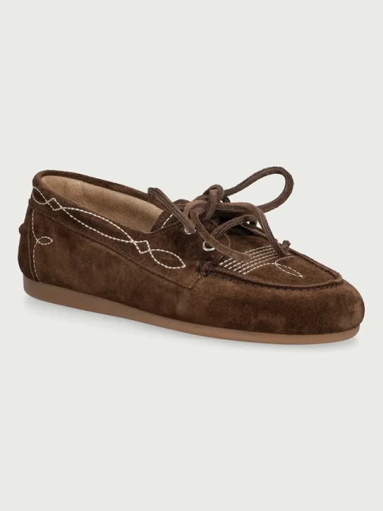 Zdjęcie produktu Posa loafersy damskie zamszowe Boat Loafer Prairie brązowy