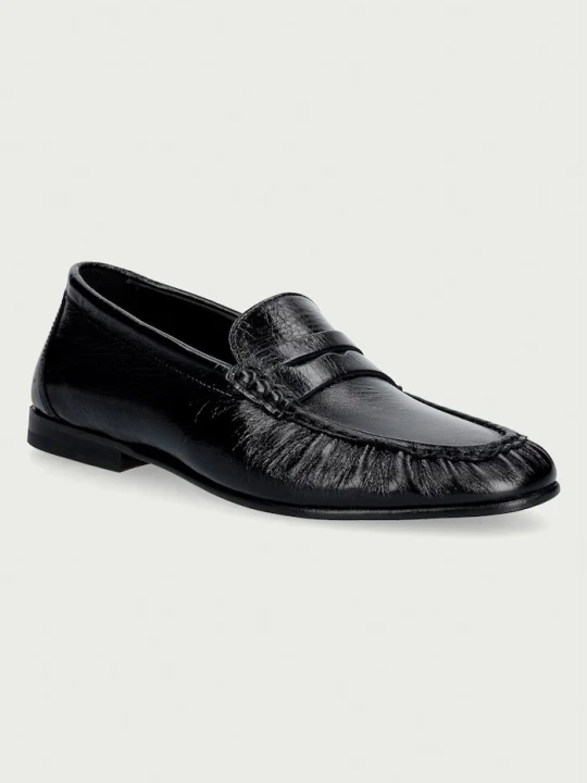 Zdjęcie produktu Posa mokasyny damskie skórzane Penny Loafer czarny