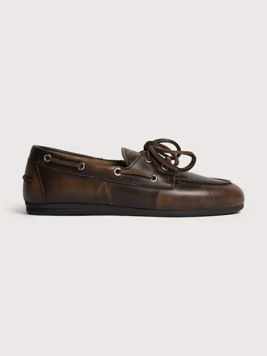 Zdjęcie produktu Posa mokasyny damskie zamszowe Boat Loafer brązowy
