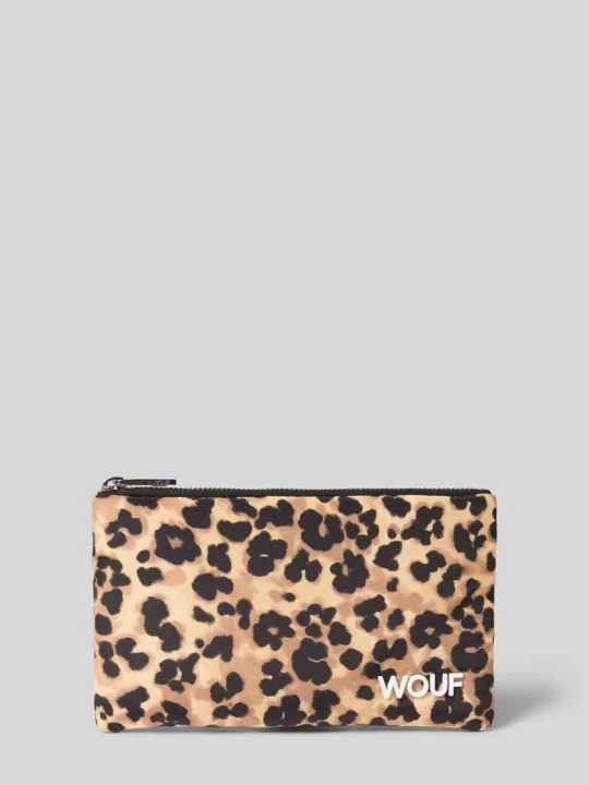 Zdjęcie produktu Pouch ze zwierzęcym nadrukiem na całej powierzchni model 'Feline' WOUF Beżowy