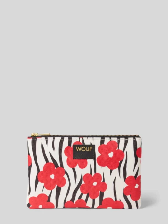 Zdjęcie produktu Pouch ze zwierzęcym nadrukiem na całej powierzchni model 'Wildflower' WOUF Biały