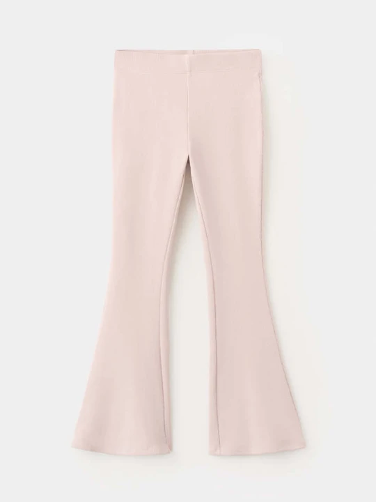 Zdjęcie produktu Prążkowane legginsy flare różowy - Dzieci - - MANGO KIDS