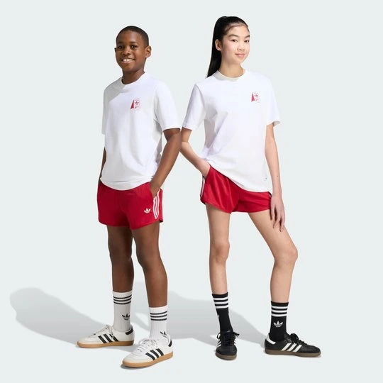 Zdjęcie produktu Prążkowane szorty typu sprinter Adidas czerwony