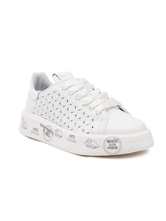 Zdjęcie produktu Premiata Skórzane sneakersy Belle biały