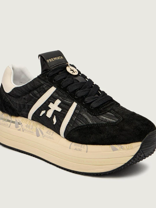 Zdjęcie produktu Premiata Skórzane sneakersy BETH czarny