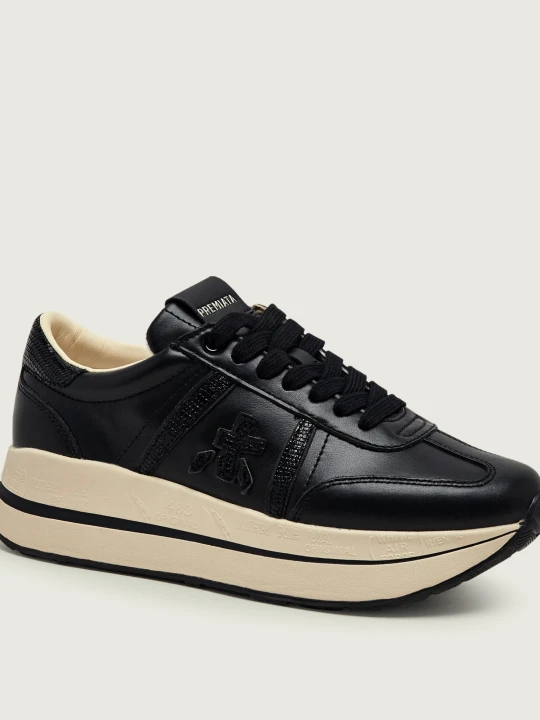Zdjęcie produktu Premiata Skórzane sneakersy Bethcoin 8503 czarny