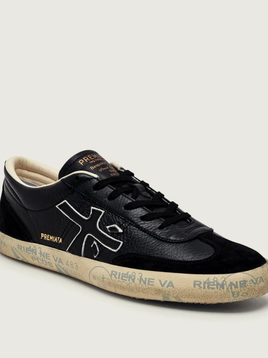 Zdjęcie produktu Premiata Skórzane sneakersy DAVID | zamsz czarny